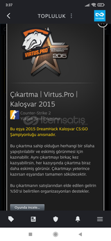 Çıkartma | Virtus.Pro | Kaloşvar 2015