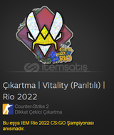 Çıkartma | Vitality (Parıltılı) | Rio 2022