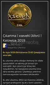 Çıkartma | xseveN (Altın) | Katowice 2019