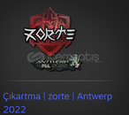 ✨Çıkartma | zorte | Antwerp 2022