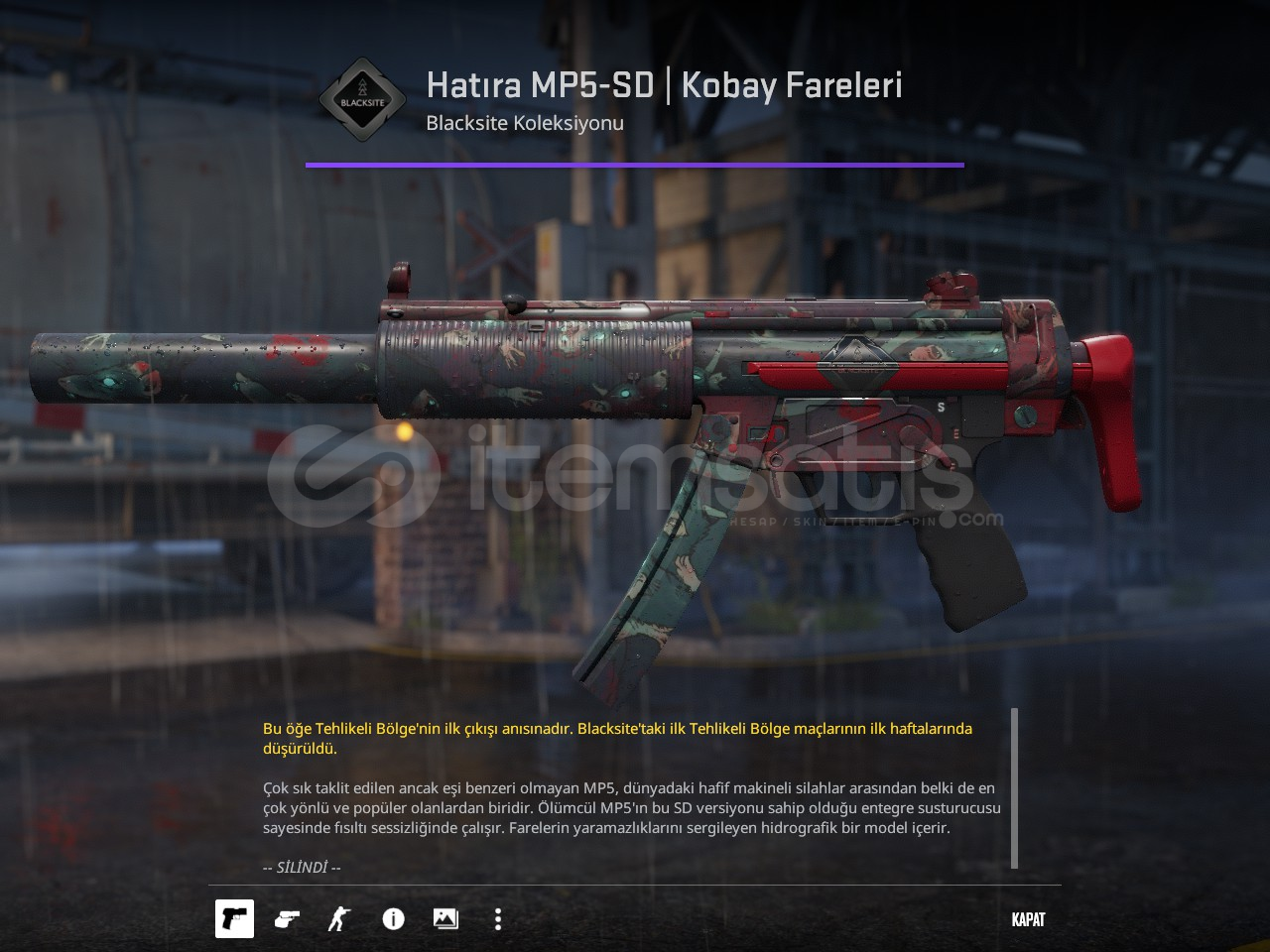FT⚡️1x Hatıra MP5-SD | Kobay Fareleri  FT⚡️1x Hatıra MP5-SD | Kobay Fareleri