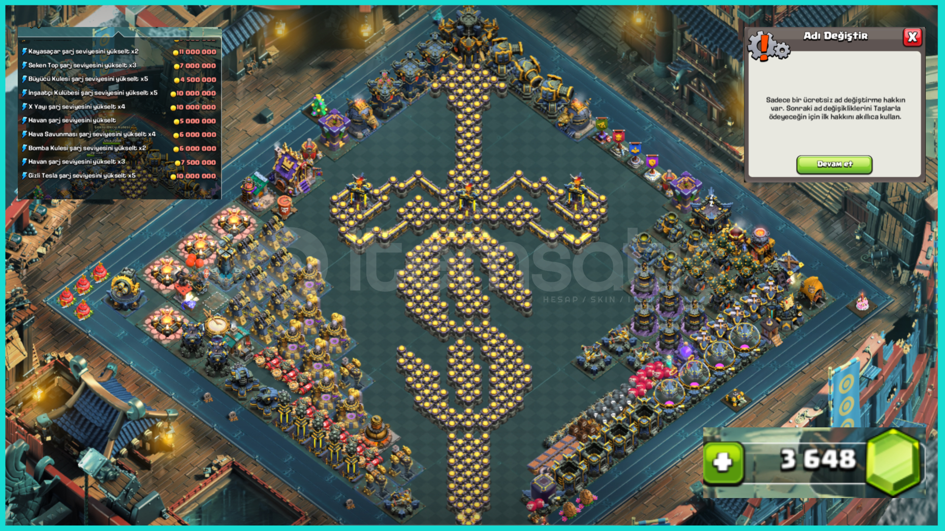 ÇIRAKLAR MAX!! ÜCRETSİZ İSİM HAKKI! TH17 MAX ÇIRAKLAR MAX!! ÜCRETSİZ İSİM HAKKI! TH17 MAX