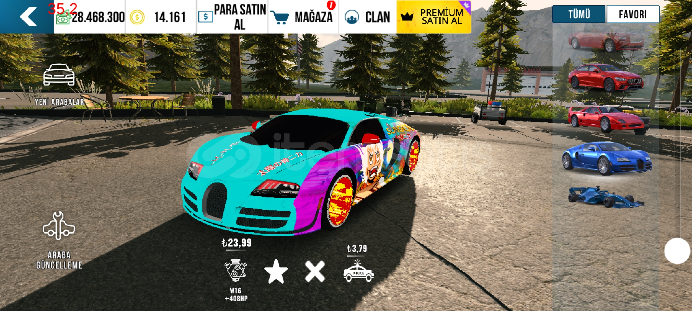 Çizimli + 1695HP Bugatti Çizimli + 1695HP Bugatti