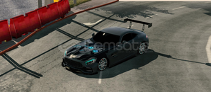 çizimli mercedes amg gt (cpm)