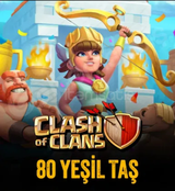 Clash of Clans 80 Yeşil Taş 