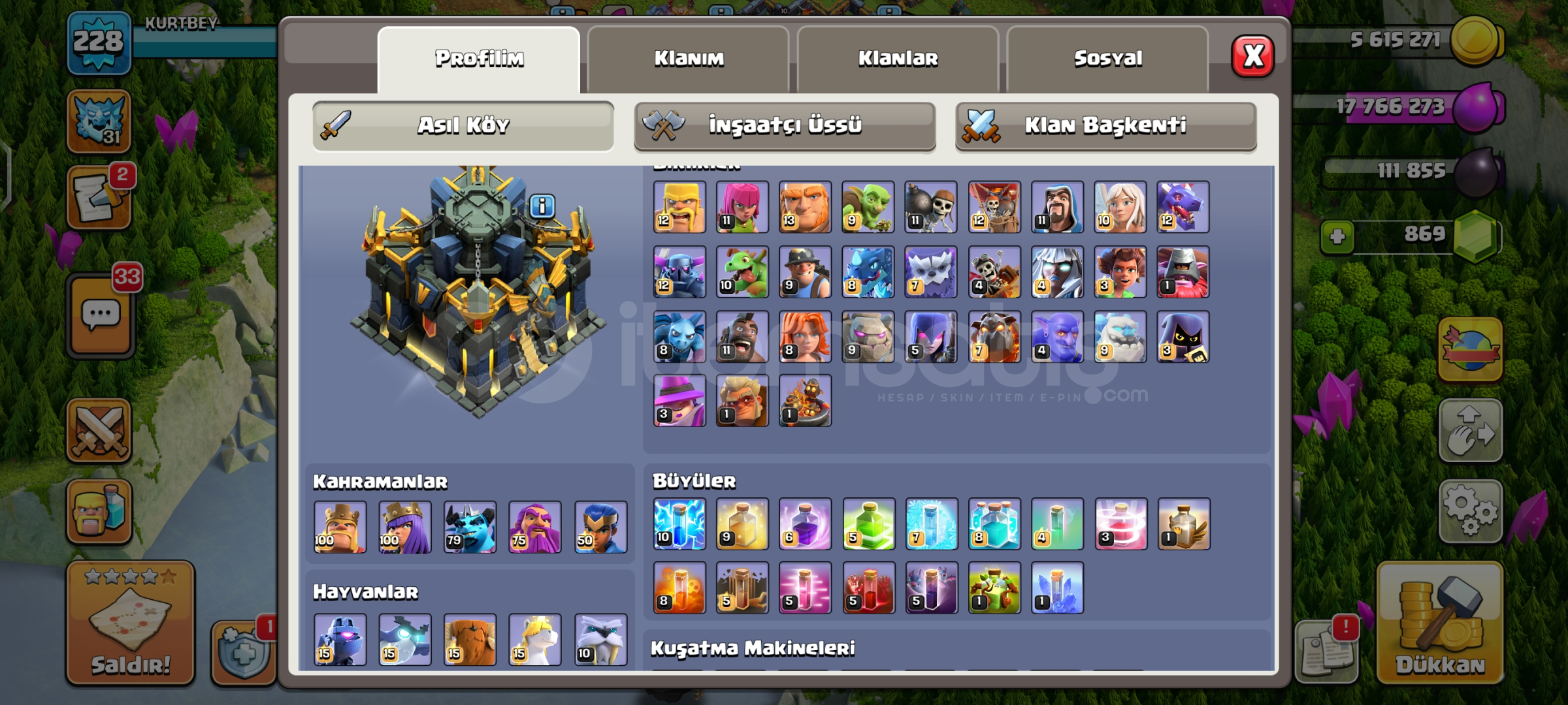 Clash of Clans BB17 ACİLİYETTEN ÇOK UCUZZ Clash of Clans BB17 ACİLİYETTEN ÇOK UCUZZ