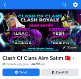 CLASH OF CLANS İSİMLİ GRUBUM SATILIKTIR