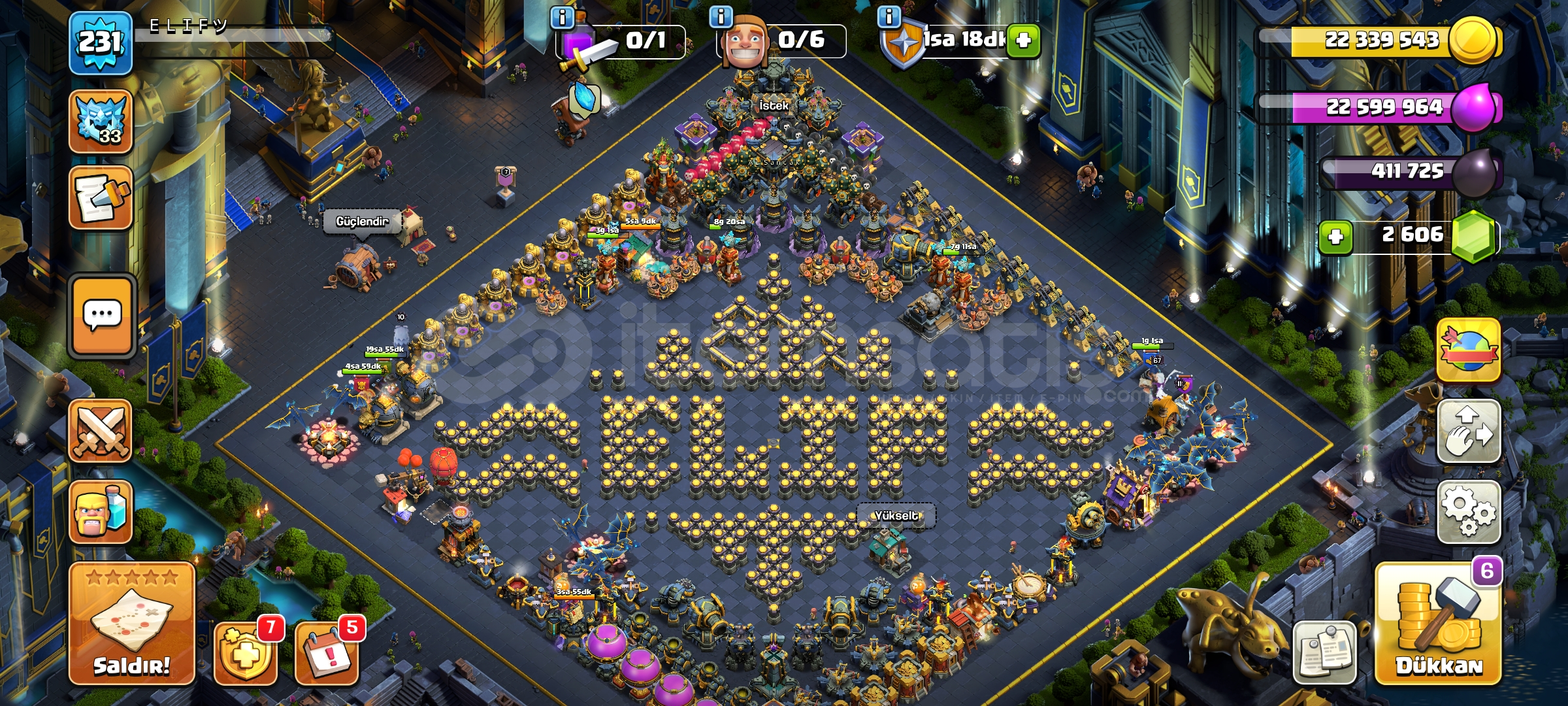 ???? Clash of Clans TH17 Hesabı Satılık  ???? Clash of Clans TH17 Hesabı Satılık