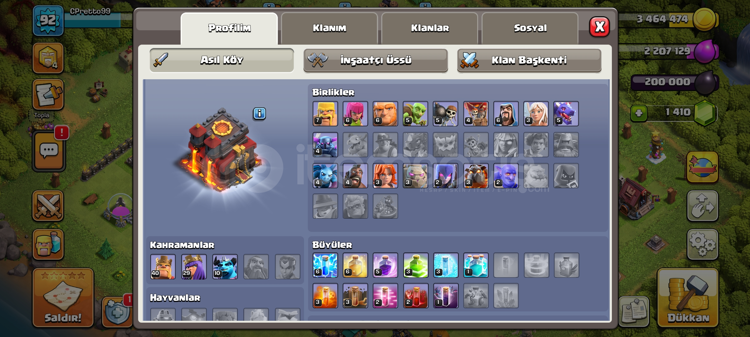 CLASH OF CLANS UCUZ BB 10 MAXA YAKIN HESAP CLASH OF CLANS UCUZ BB 10 MAXA YAKIN HESAP