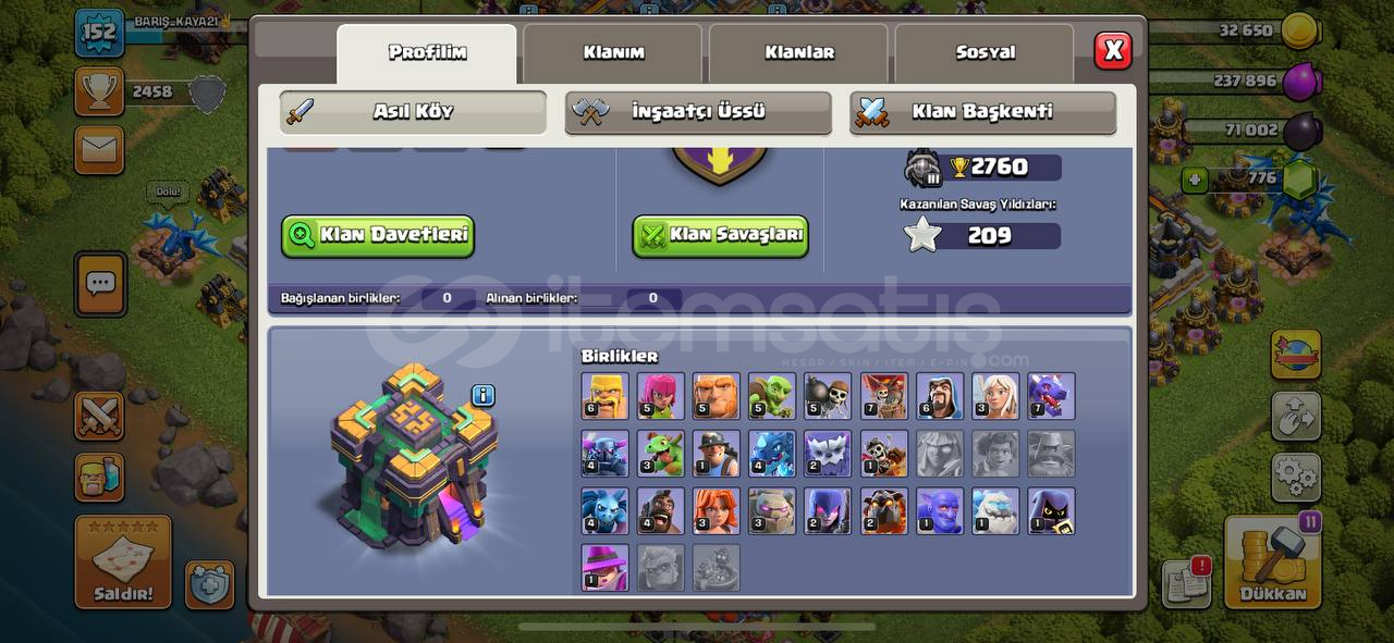 Clash of clash hesap Clash of clash hesap