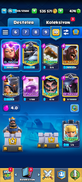 Clash royale satilir 6500 kupa 