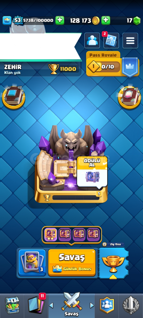 Clash Royale 11K+13 Evrimli Hesap⚡ Clash Royale 11K+13 Evrimli Hesap⚡