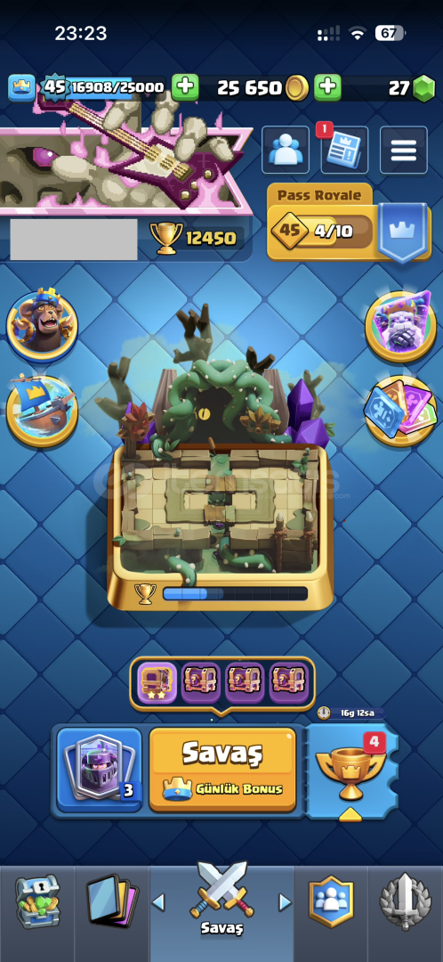 Clash Royale 12450 Kupa 9 Yıllık Hesap Clash Royale 12450 Kupa 9 Yıllık Hesap