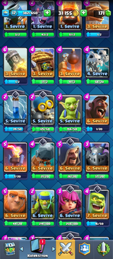 Clash royale 1300+ kupa hesap 