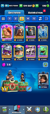 Clash Royale 38 Level 7272 Kupalı Hesap