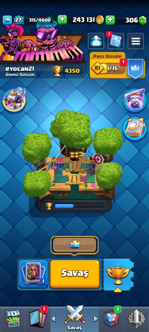 Clash Royale 4350 Kupalı emek hesabı Clash Royale 4350 Kupalı emek hesabı