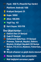 Clash Royale 5000+ Kupa | Full Güçlü Kart !
