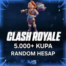 Clash Royale 5000 kupa üstü random hesap