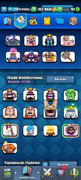 CLASH ROYALE 5400 KUPA TOKMAK EMOJİLİ