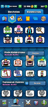 Clash Royale 5600 kupa+300 elmas 