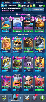 ⭐CLASH ROYALE 5600+ KUPA PEKKA DESTELİ HESAP⭐