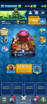 Clash Royale 5750 kupa hesap