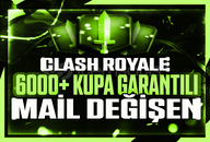 ⭐Clash Royale 6000 Kupa Mail Değişen Hesap⭐