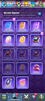Clash royale 62 level hesap