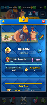 CLASH ROYALE 6400 KUPA HESAP