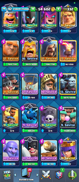 Clash Royale 42 Level 5615 Kupalı Hesap