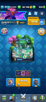 Clash Royale 6700Kupa Pass Açılmış Hesap