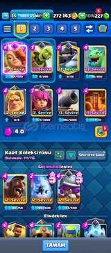 Clash Royale 6K Dolu hesap