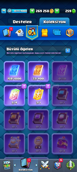Clash royale 6k kupa 10 kart yakını harici açık