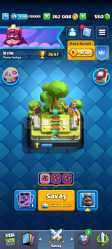 CLASH ROYALE 7647 KUPA DOLU HESAP