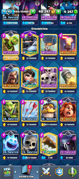 Clash Royale 8100 Kupa 4400 taş hesap