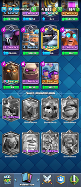 Clash Royale 35 Level 6121 Kupalı Hesap