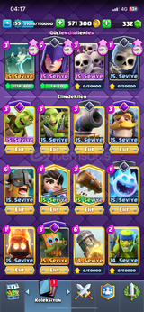 Clash Royale Bomba gibi çar 9k kupa 8.lig