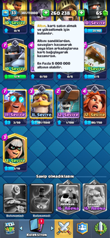 Clash royale değerli hesap