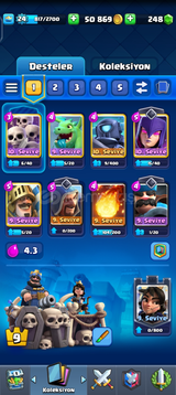 Clash royale emek hesap !!!