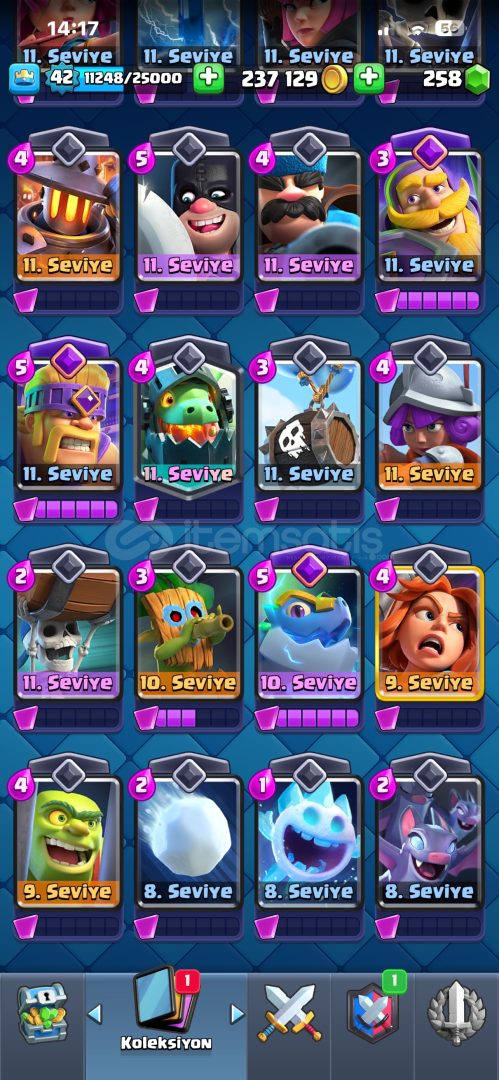 Clash Royale Hesabı 6.5 yıllık Kaliteli Ömürlük Clash Royale Hesabı 6.5 yıllık Kaliteli Ömürlük