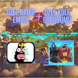 CLASH ROYALE HESABINA ÖZEL LİMİTED EMOJİ + KULE
