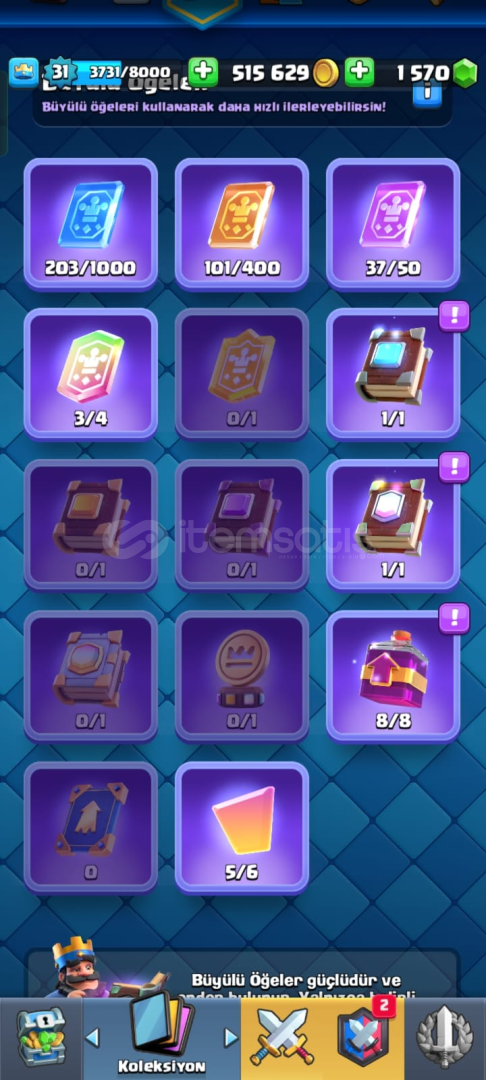 CLASH ROYALE HESAP 1500 elmas CLASH ROYALE HESAP 1500 elmas