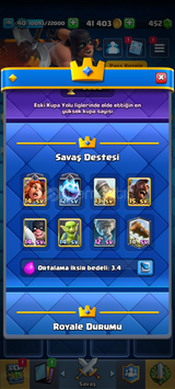 Clash royale hesap