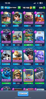 Clash royale hesap