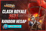 Clash Royale Karakter garantli random hesap