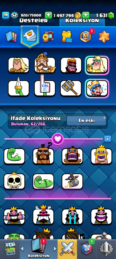 15K KUPA CLASH ROYALE HESAP İCİ DOLU  15K KUPA CLASH ROYALE HESAP İCİ DOLU