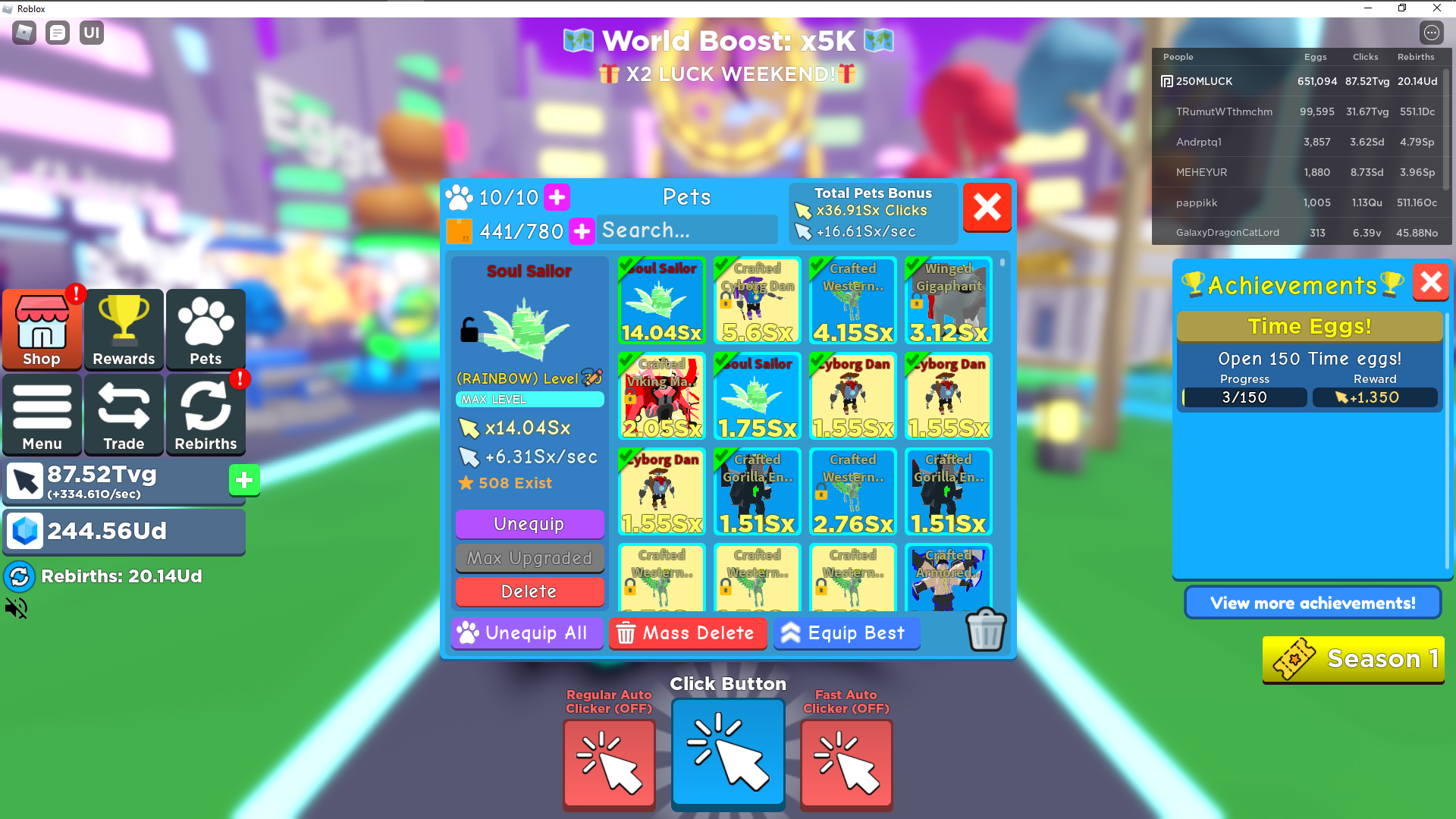 clicker sim 14sx lik pet İtemsatış