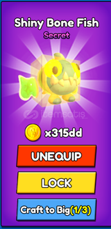 Climb and Jump 1 adet shiny bone fish 