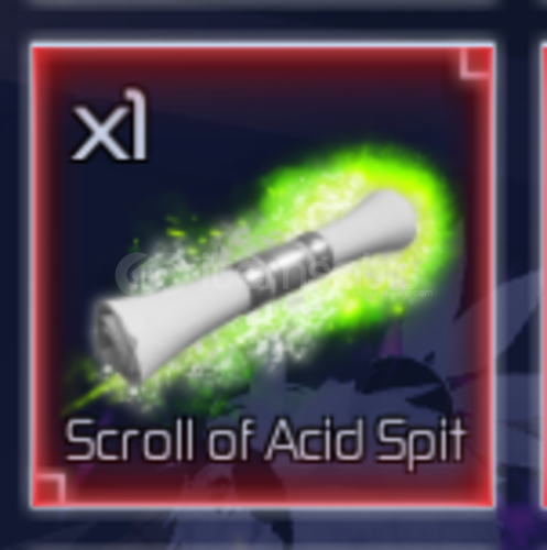Scroll Of Acid Spit - Jujutsu Infinite  Scroll Of Acid Spit - Jujutsu Infinite