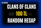 ⭐ COC | 100 TL EFSANE RANDOM HESAP